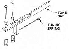 Rhodes Third Stage Tone Bar Assembly