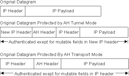 Figure of an AH-Protected Datagram