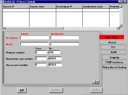 Screen capture of Configuration Window related to typical Navigation Window.