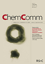 front cover image for Chemical Communications, Issue 16, 2004