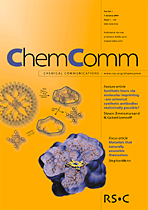 front cover image for Chemical Communications, Issue 1, 2004