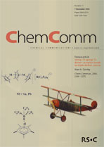 front cover image for Chemical Communications, Issue 21, 2004